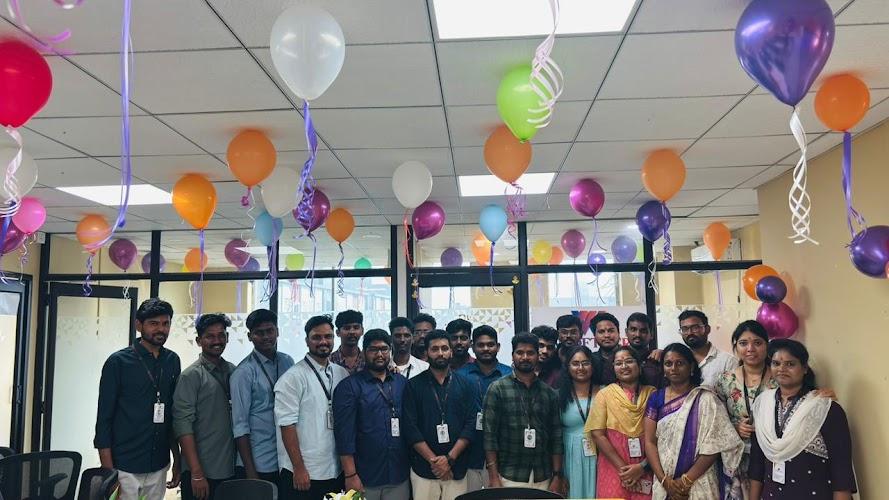 The VN Softverg team together at the office